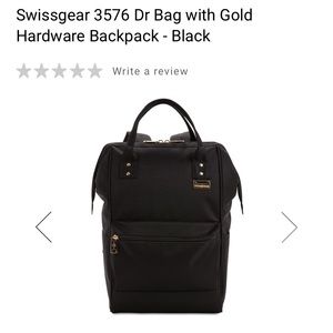 Swissgear 3576 Dr Bag with Gold Hardware Backpack
